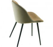 Sonny Мягкий ресторанный стул из металла в современном стиле Midj PID331849