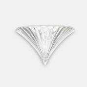 настенное бра из прозрачного стекла веерообразной формы IP20