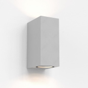 настенный светильник прямоугольной формы с направлением света вверх-вниз серый