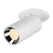 1006953 SLV NUMINOS® PROJECTOR S светильник встраиваемый 250мА 8.6Вт с LED 3000K, 700лм, 40°, белый/хром