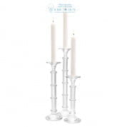 112349 Candle Holder Aria crystal glass set of 3 Eichholtz