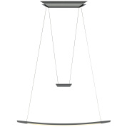 подвесной светильник с круглыми подвесами в металлическом корпусе