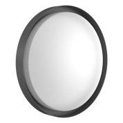 накладной потолочный светильник круглой формы серый