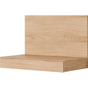 настенный стол из дуба с прямой столешницей