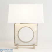 Passageway Table Lamp-Shiny Nickel-Square Global Views настольная лампа