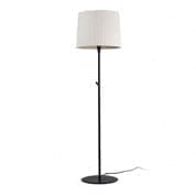 64313-41 SAMBA BLACK FLOOR LAMP BEIGE RIBBONED LAMPSHADE ø4 торшер Faro barcelona