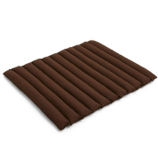 мягкая стеганая подушка для садовой скамьи в железно-красном оттенке