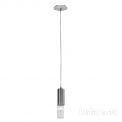 Kolarz Giro 6010.30150 подвесной светильник сусальное серебро ø6.5cm мин. высота 28cm макс. высота 178cm 1 лампа e14