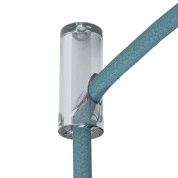 прозрачный потолочный крючок для текстильного кабеля