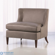 Severn Lounge Chair-Grey Leather Global Views кресло