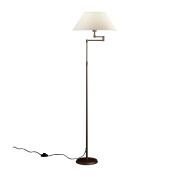 торшер с элегантным абажуром и металлическим основанием