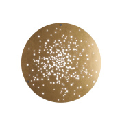 настенный светильник с золотистым перфорированным плафоном IP40