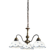 люстра с тремя плафонами