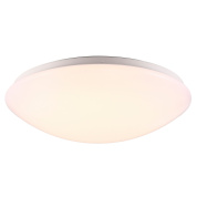 потолочный светильник с матовым плафоном белый