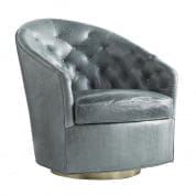 8084 Capri Chair Juniper Leather Champagne Swivel Arteriors мягкое сиденье