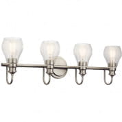 Greenbrier 4 Light Vanity Light Nickel настенный светильник 45393NI Kichler