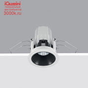 P320 Laser iGuzzini Fixed round recessed luminaire - LED - flood - Super Comfort - White/Black