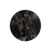 декоративный настенный элемент чёрного глянцевого оттенка