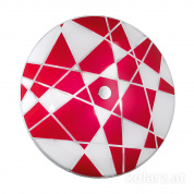 Kolarz Centro mikado 0296.U14.5.WR потолочный светильник хром красный ø54cm макс. высота 8cm 4 лампы e27