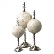 105798 Object Leonardo set of 3 natural bone  декор Eichholtz