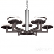 Kolarz Solis 6020.81060 люстра brunito brushed ø100cm мин. высота 61cm макс. высота 154cm 10 ламп gx53