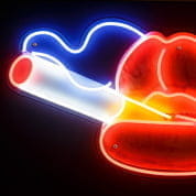 Smoking Hot Lips Led Neon волоконно-оптическое освещение Sonder Living 1206490