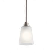 Skagos 1 Light Mini Pendant Brushed Nickel подвесной светильник 52235NI Kichler