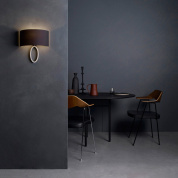 абажур чёрная ткань