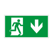 сменная пиктограмма направления эвакуации для аварийной панели