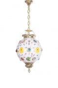 Gola Hand Painted Golden Lantern Light подвесной светильник FOS Lighting GolaNagPaint-10-HL1