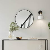 Ernest 11 Inch 1 Light Plug-In Wall Sconce in Natural Brass and Matte Black настенный светильник 37546 Kichler