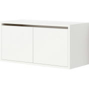 42046 New Works New Works Shelving System низкий шкаф с распашными дверцами белого цвета