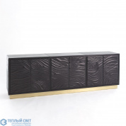Forest Long Cabinet-Charcoal Leather Global Views шкаф