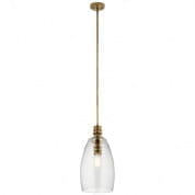 Lakum 1 Light Pendant Natural Brass подвесной светильник 43090NBR Kichler