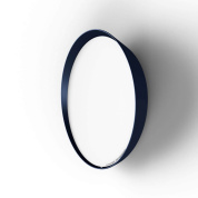 накладной потолочный или настенный светильник круглой формы с синей окантовкой