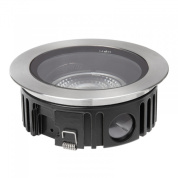 круглый встраиваемый в поверхность уличный светильник с утопленным LED-модулем