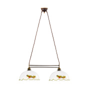 Kolarz NONNA 731.82.114 люстра состаренная латунь длина 75cm высота 25cm мин. высота 35cm макс. высота 100cm 2 лампы e27