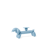 подсвечник в форме собаки синего оттенка