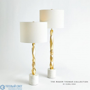 Facet Block Table Lamp-Brass-Short Global Views настольная лампа