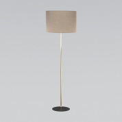 напольный торшер с цилиндрическим текстильным абажуром