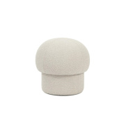 2831-0900 Uno Design House Stockholm Круглый пуф в кремовой обивке