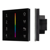 033766 Arlight Панель SMART-P22-RGBW-G-IN Black (12-24V, 4x3A, Sens, 2.4G)