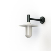 настенный светильник с металлическим плафоном серого цвета