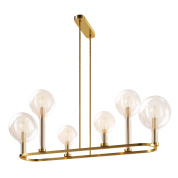 подвесной светильник с несколькими источниками света цвета латунь