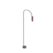 садовый светильник-столбик цилиндрический тёмно-коричневый