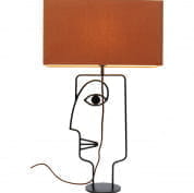 52451 Настольная лампа Face Wire Orange Kare Design