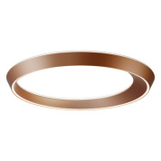 крупный потолочный светильник медного цвета с LED