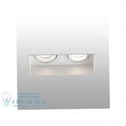 40122 HYDE Trimless white orientable square recessed lamp without frame 2L встраиваемый светильник Faro barcelona