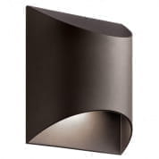 Wesley 1 Light LED Wall Light Textured Architectural Bronze уличный настенный светильник 49278AZTLED Kichler