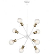 Armstrong 26" 8 light Chandelier White люстра 43118WH Kichler